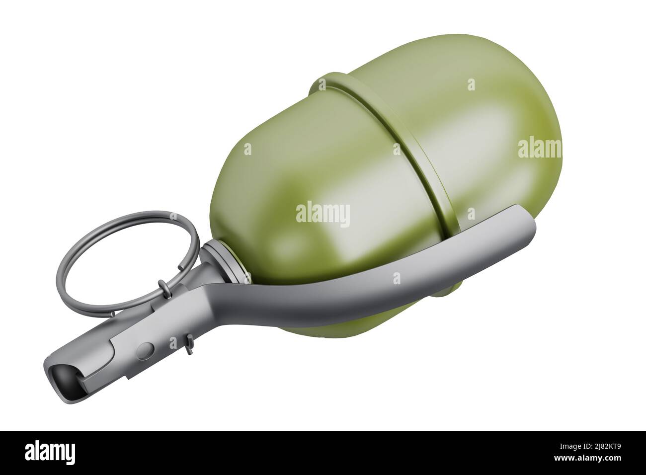 3d model of combat grenade isolated on white background Stock Photo - Alamy