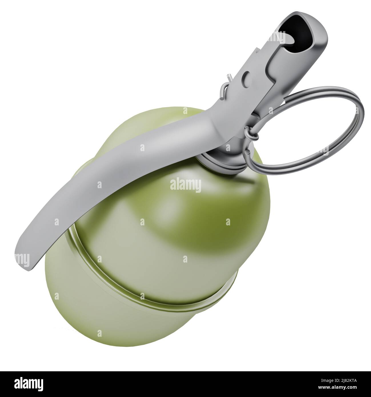 3d model of combat grenade isolated on white background Stock Photo - Alamy