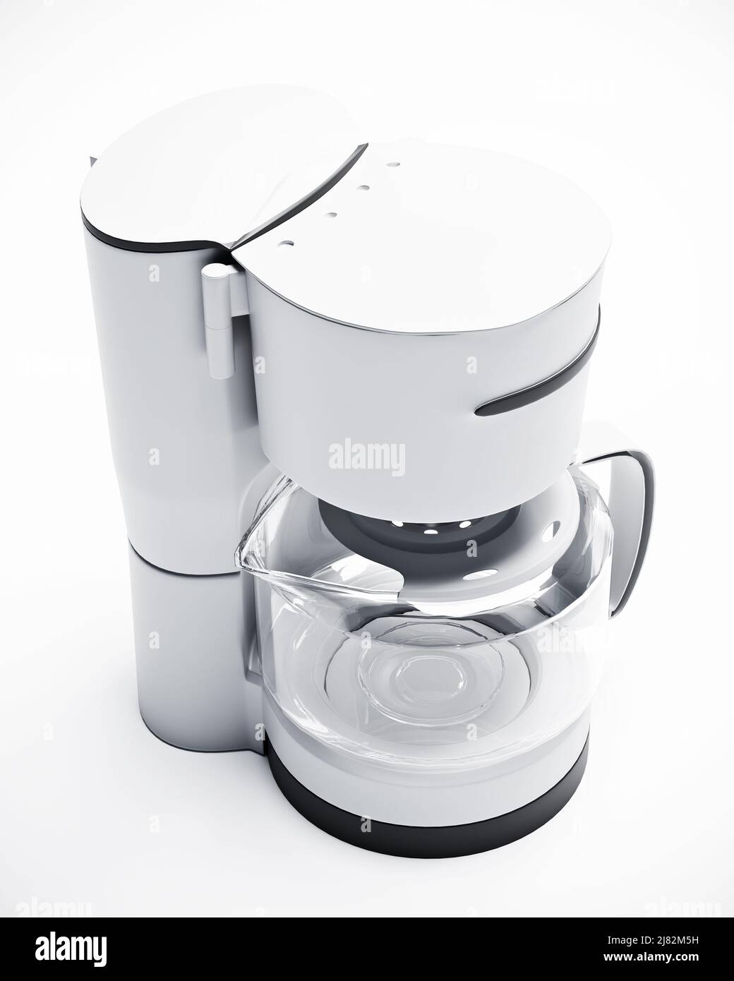 Coffee maker oven isolated on white background Stock Photo Alamy