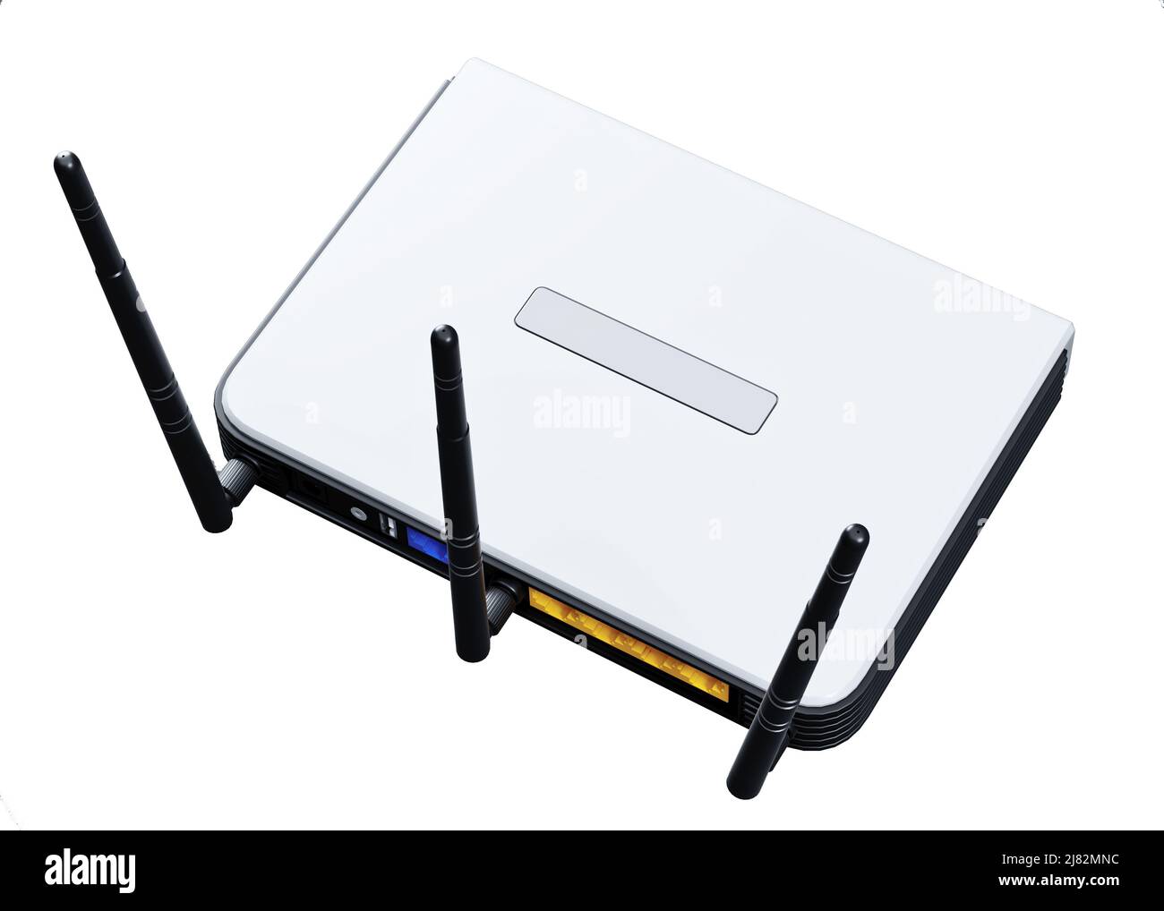 internet router 3d model isolated on white background Stock Photo - Alamy