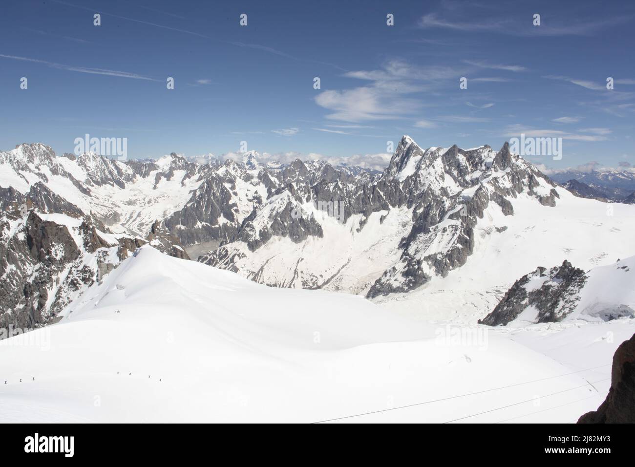 Massif du Mont-Blanc, Haute-Savoie Stock Photo