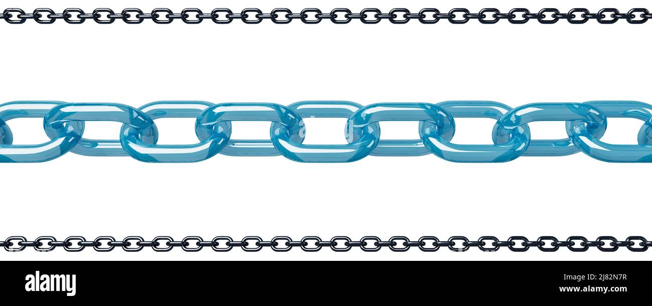 3d model chain isolated on white background Stock Photo - Alamy