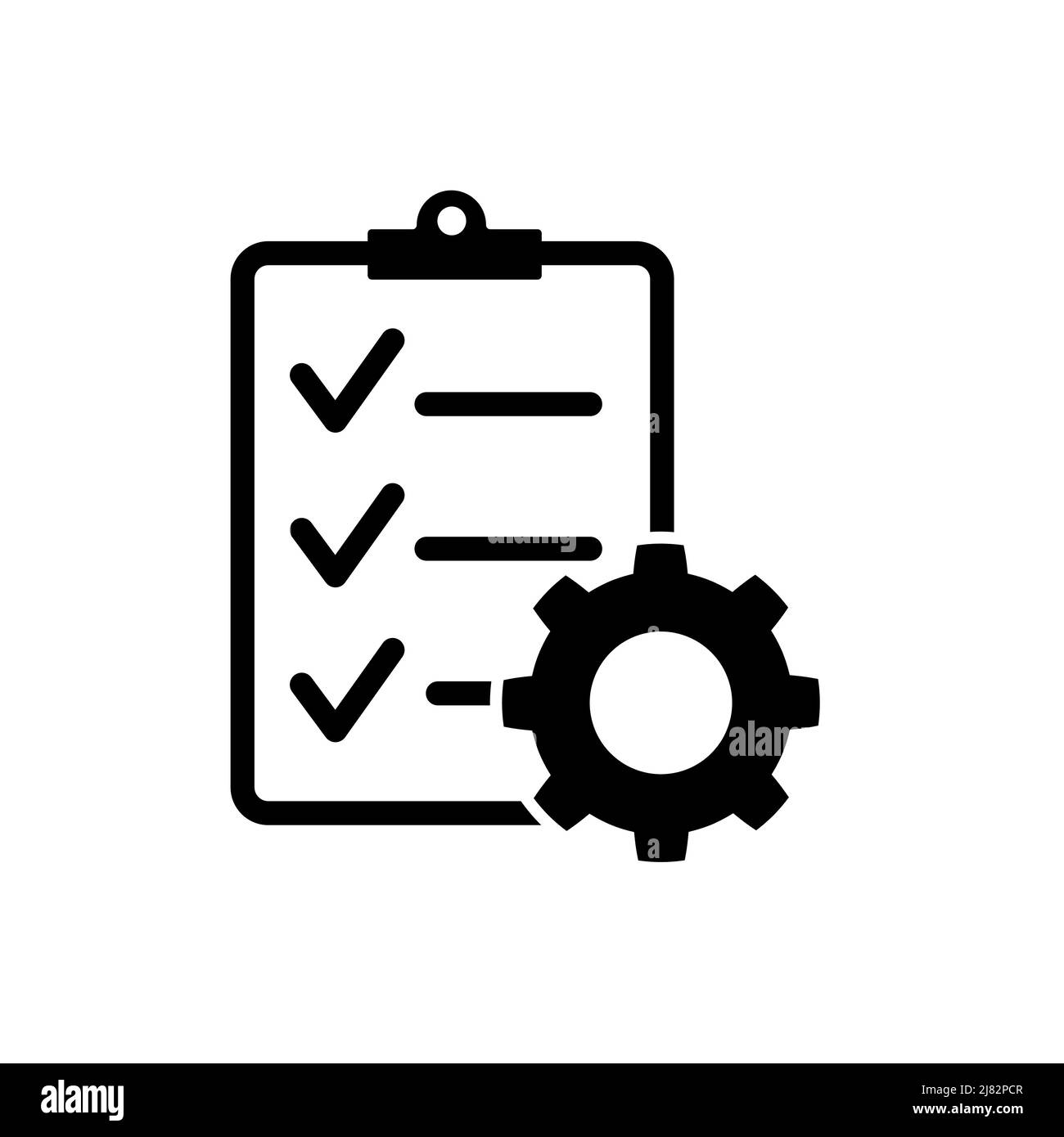 Technical Check List Vector Checklist Clipboard Vector Icon Stock