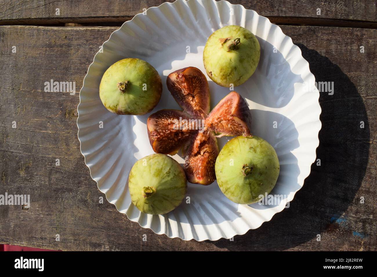 Farm Fresh Ripe Fig fruits also known as Anjeer from India, Asia. Raw
