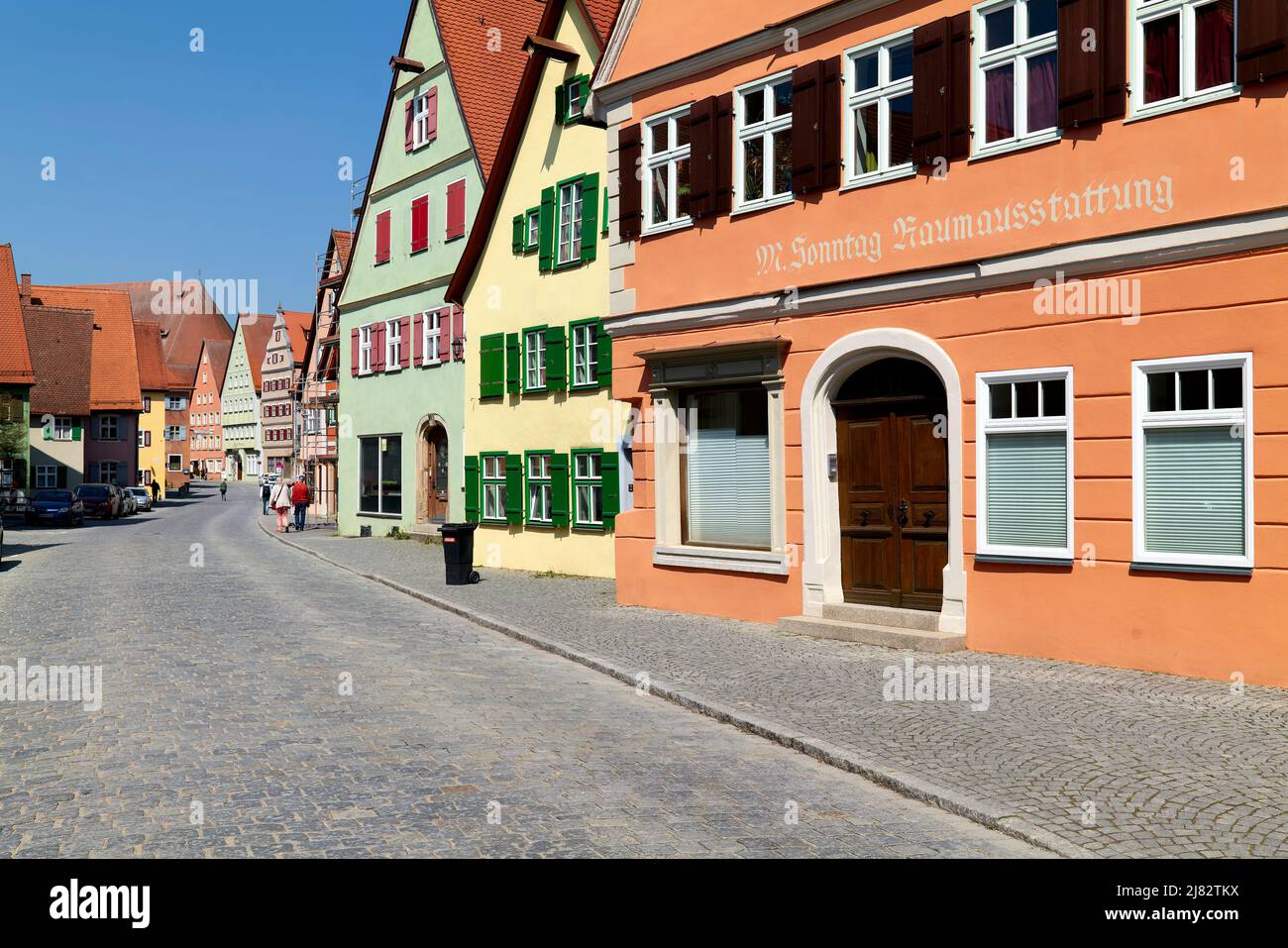 Germany Bavaria Romantic Road. Historische Altstadt Dinkelsbuhl. Old ...