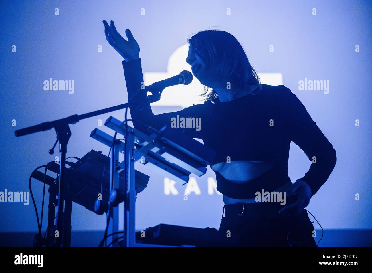 Tilburg, Netherlands. 24th, April 2022. The American singer and composer Kanga performs a live concert during the Dutch metal festival Roadburn Festival 2022 in Tilburg. (Photo credit: Gonzales Photo - Peter Troest). Stock Photo