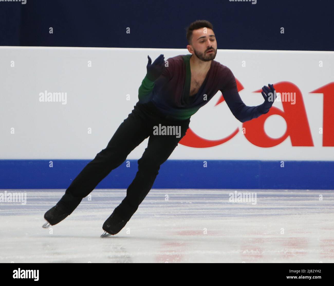 Kevin Aymoz of France during the ISU World Figure Skating Championships 2022 on March 21, 2022