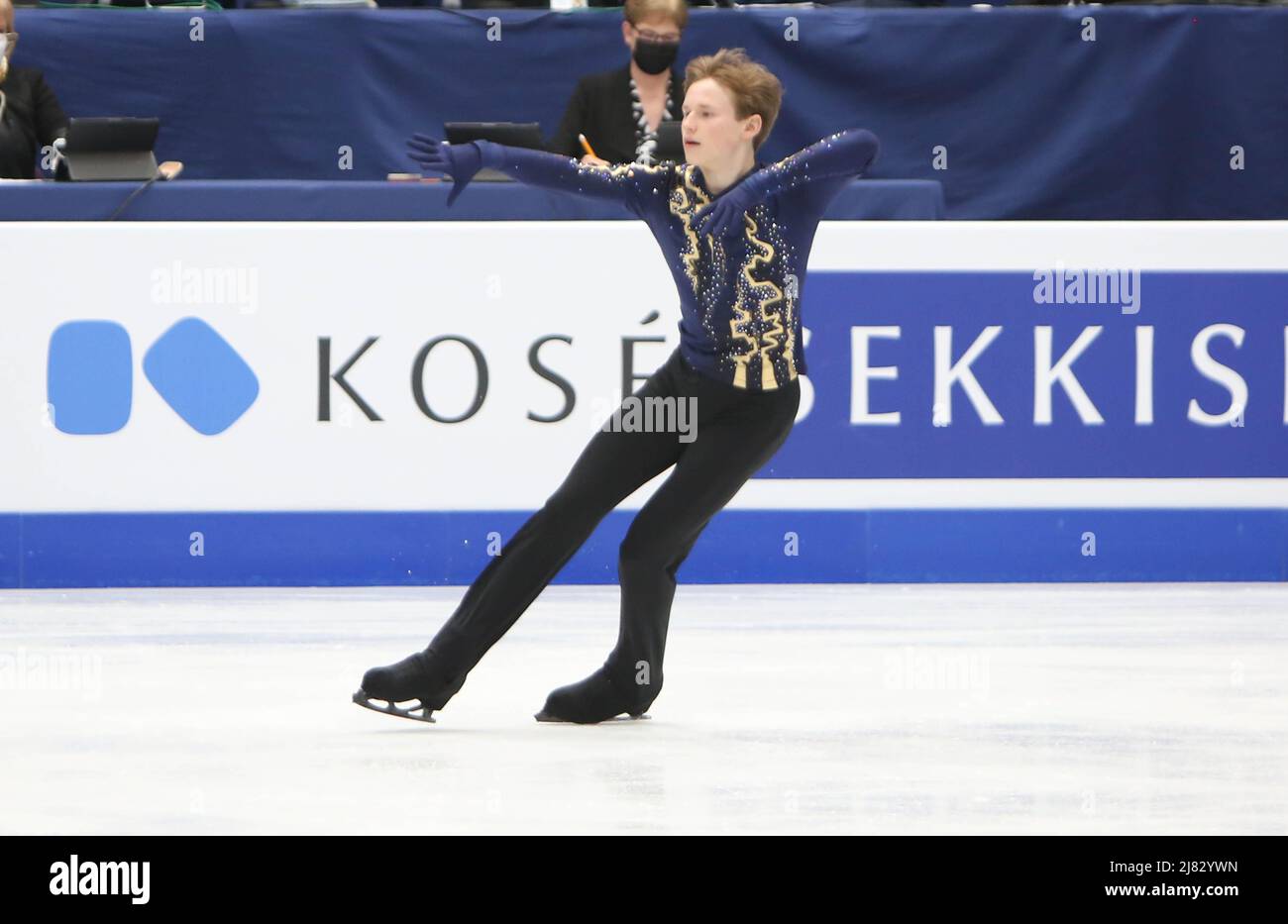 Ilia Malinin of USA during the ISU World Figure Skating Championships