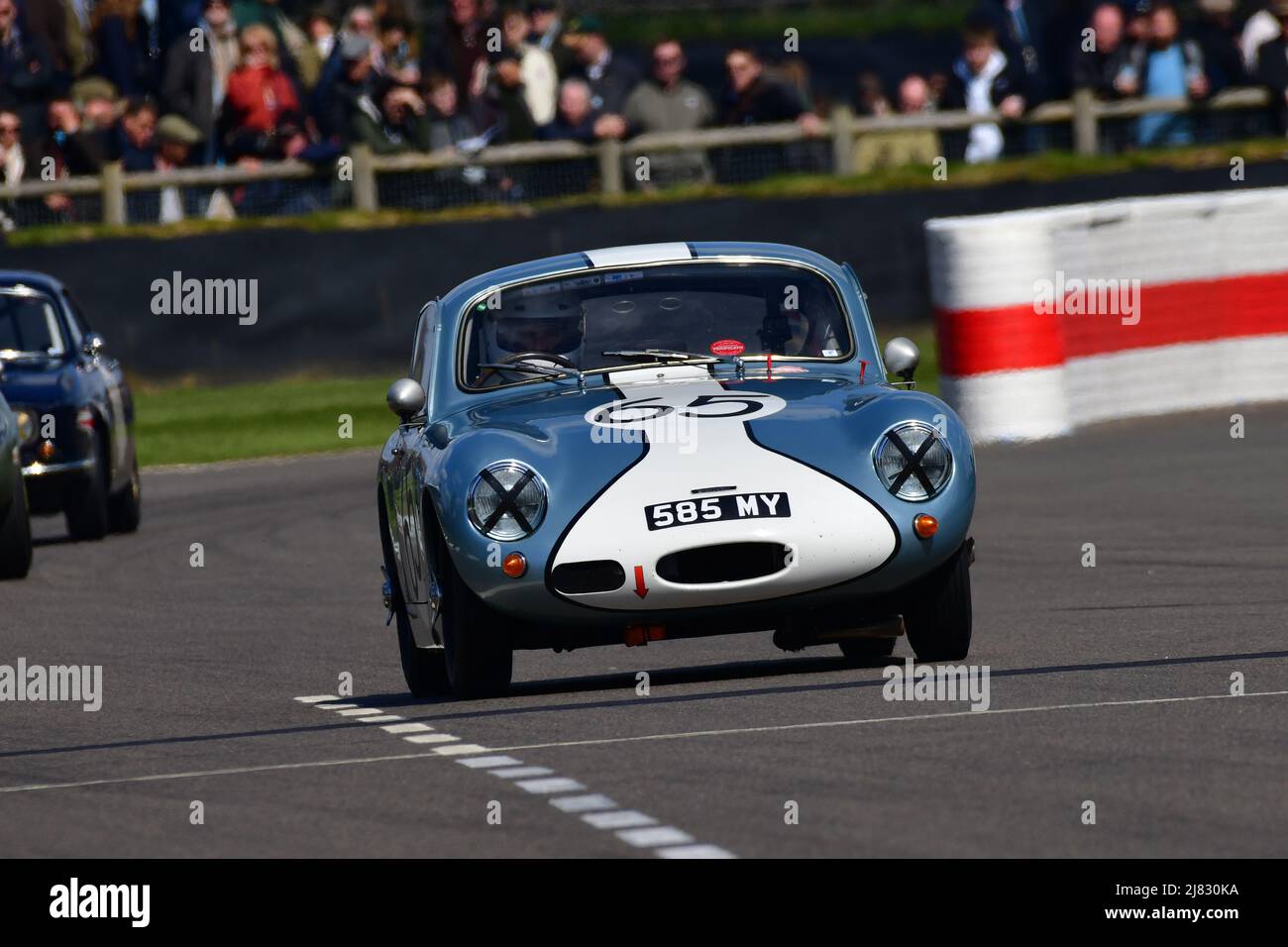 Guenter Lainer, Austin Healey Speedwell Sprite, Weslake Cup, a single driver twenty minute race for Sports and GT cars with a BMC ‘A’ engine that race Stock Photo