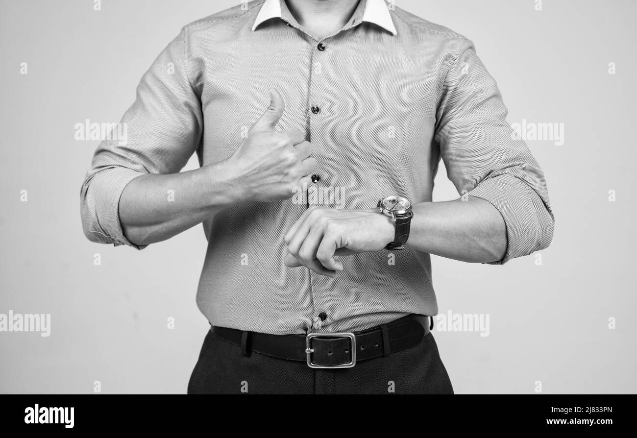 Checking time on watch Black and White Stock Photos & Images - Alamy