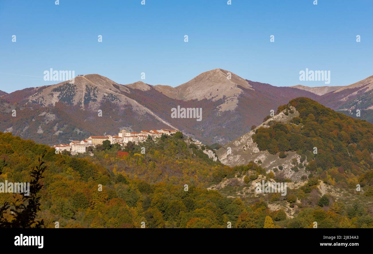 Opi, Abruzzo. Landscapes Stock Photo