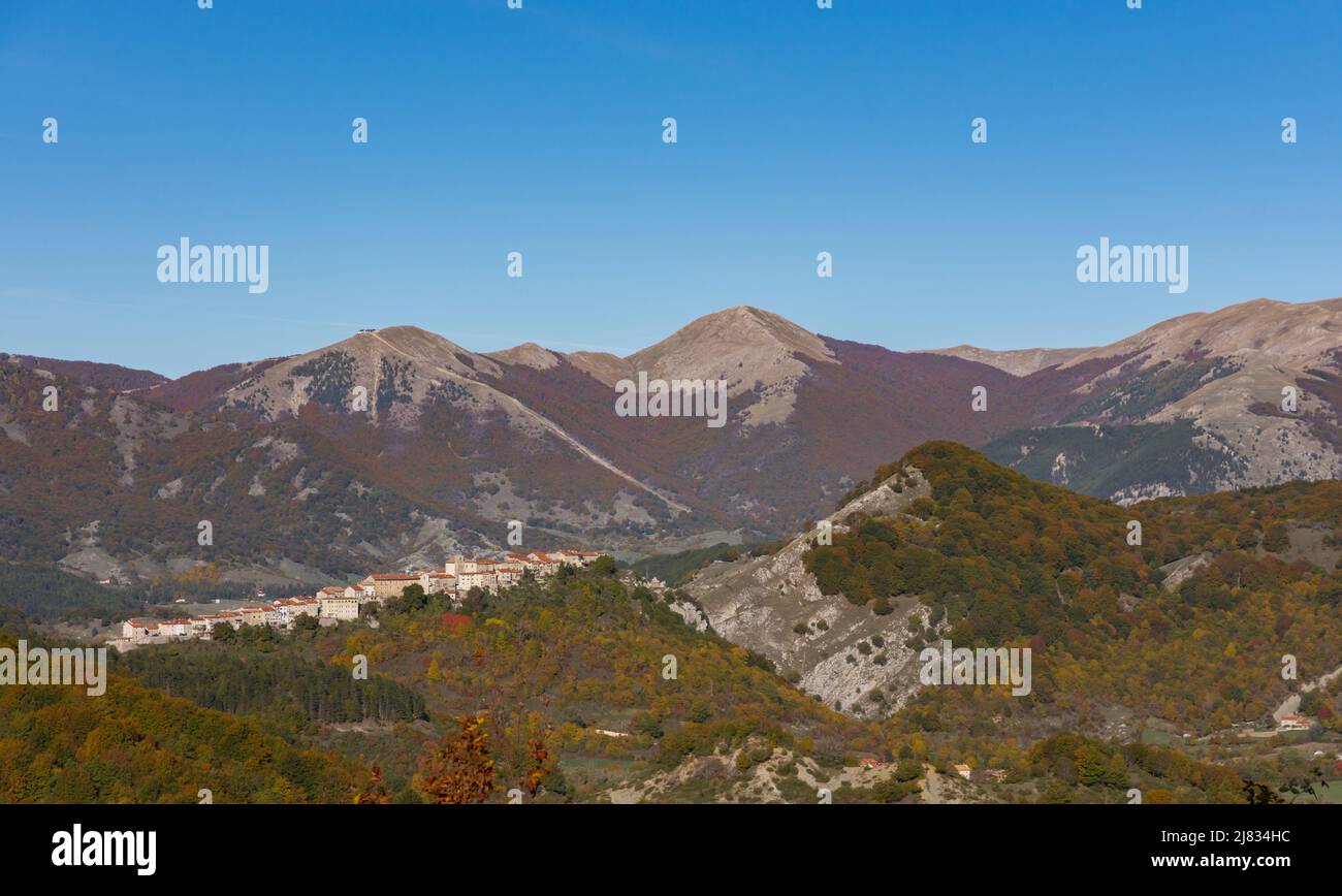 Opi, Abruzzo. Landscapes Stock Photo