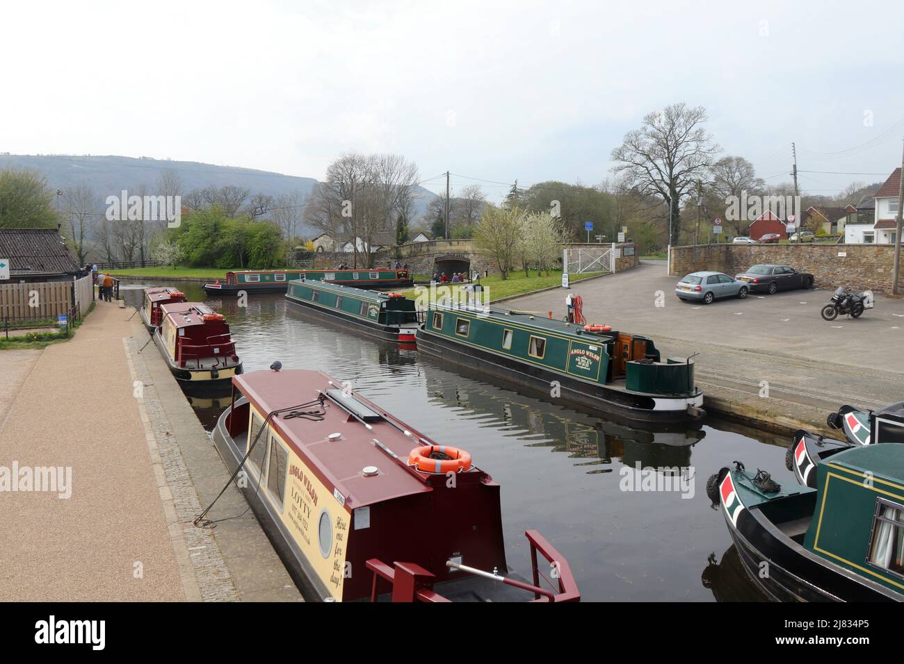Pontyglasier Rivers Pontcysyllte Aqueduct and Canal World Heritage site Stock Photo - Alamy