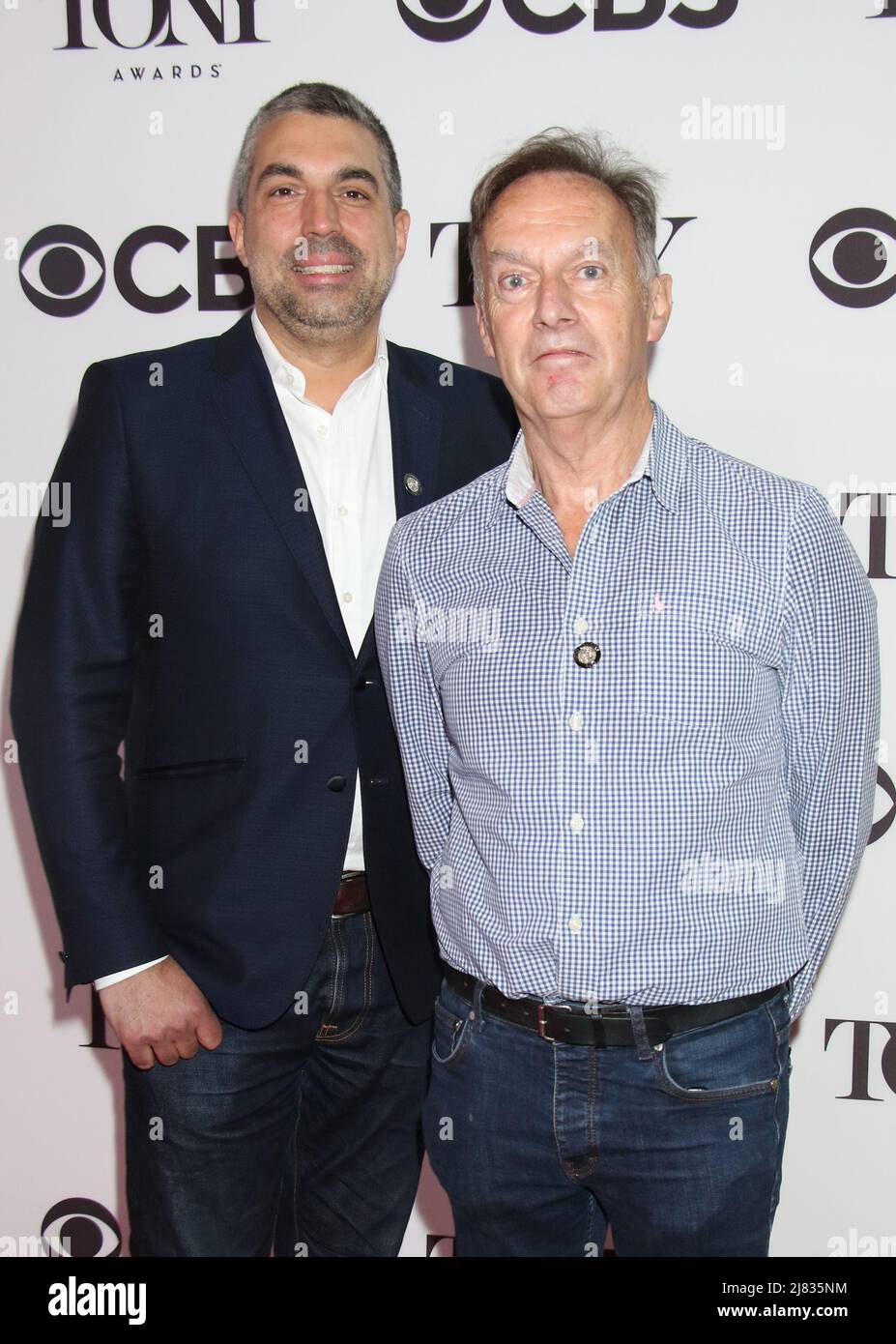 New York, NY, USA. 12th May, 2022. Tristan Baker and Charlie Parsons at the 75th Annual Tony Awards Meet The Nominees Press Event at Sofitel New York City on May 12, 2022. Credit: Rw/Media Punch/Alamy Live News Stock Photo