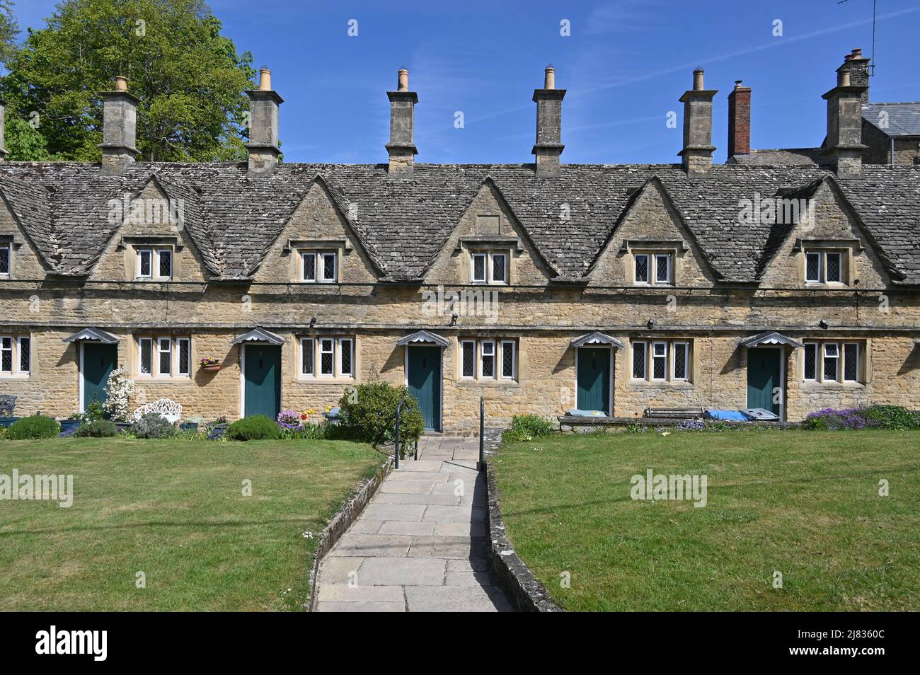 The 17th century almshouses in the Oxfordshire town of Chipping Norton