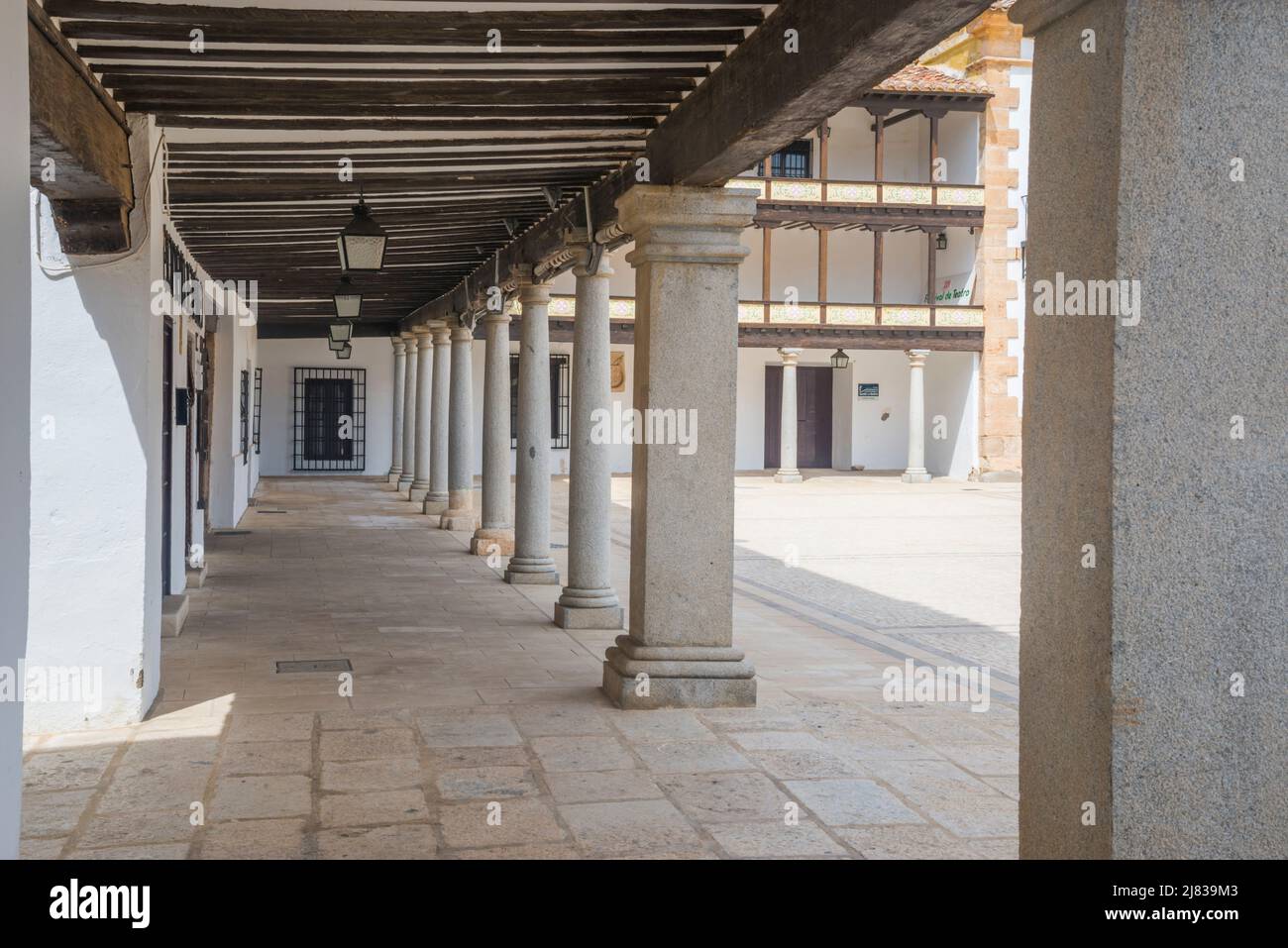 Plaza Mayor. Tembleque, Toledo province, Castilla La Mancha, Spain