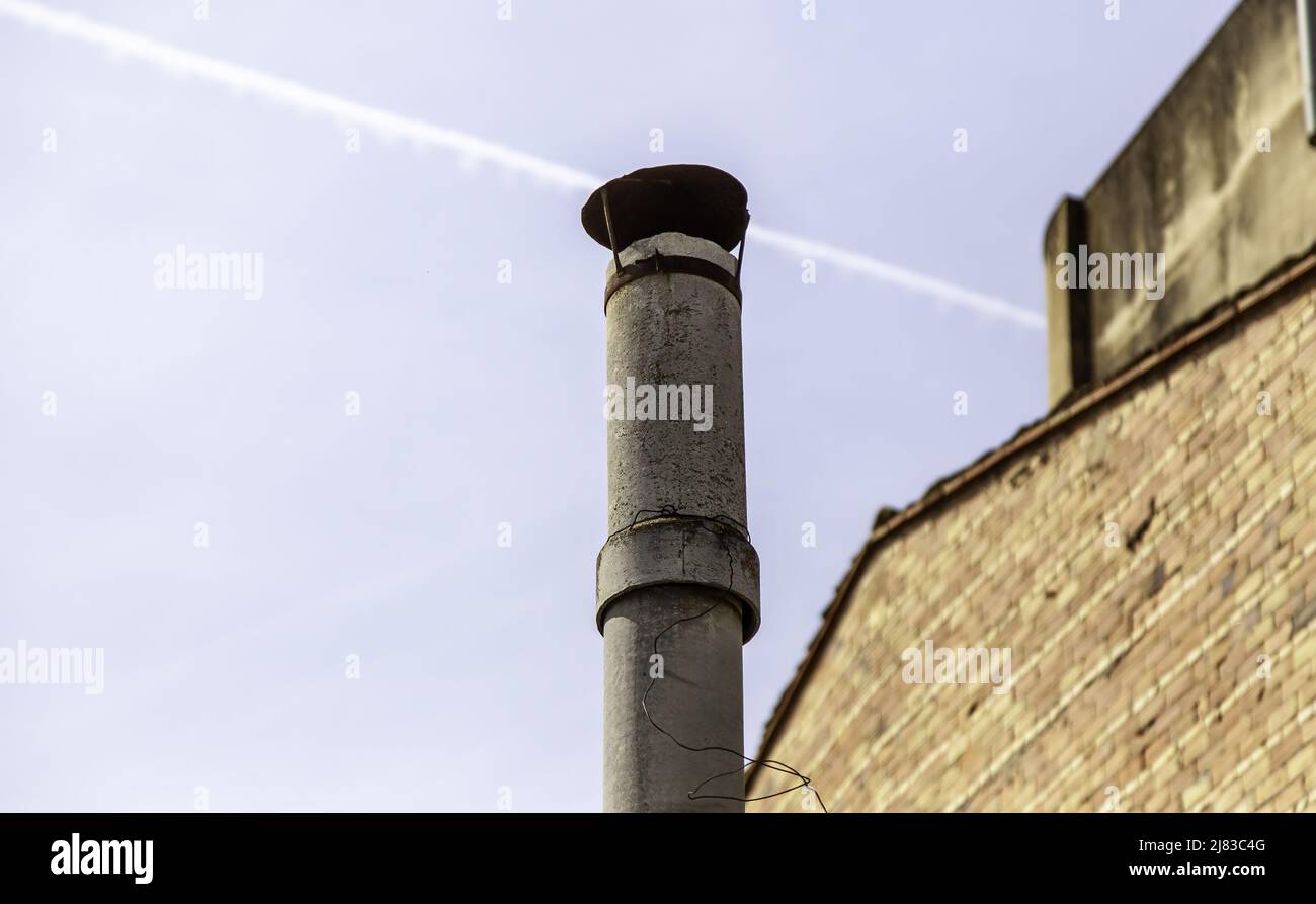 Chimney detail for smoke extraction Stock Photo Alamy