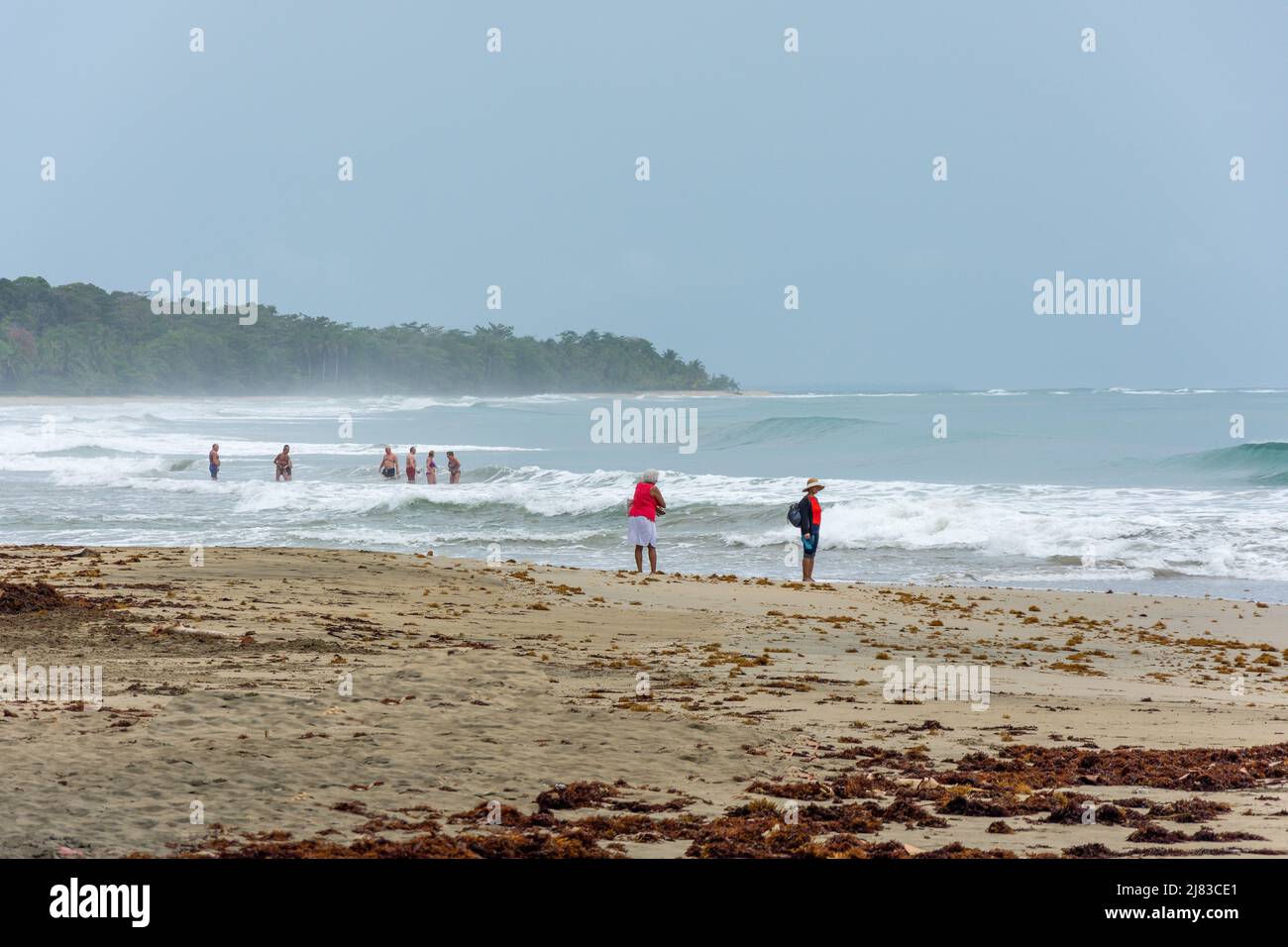 Playa Grande, Parque Nacional Manzanillo, Limón Province, Republic of Costa Rica Stock Photo
