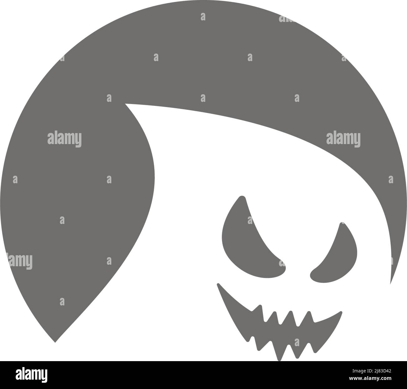 Ghost logo icon design illustration template vector Stock Vector