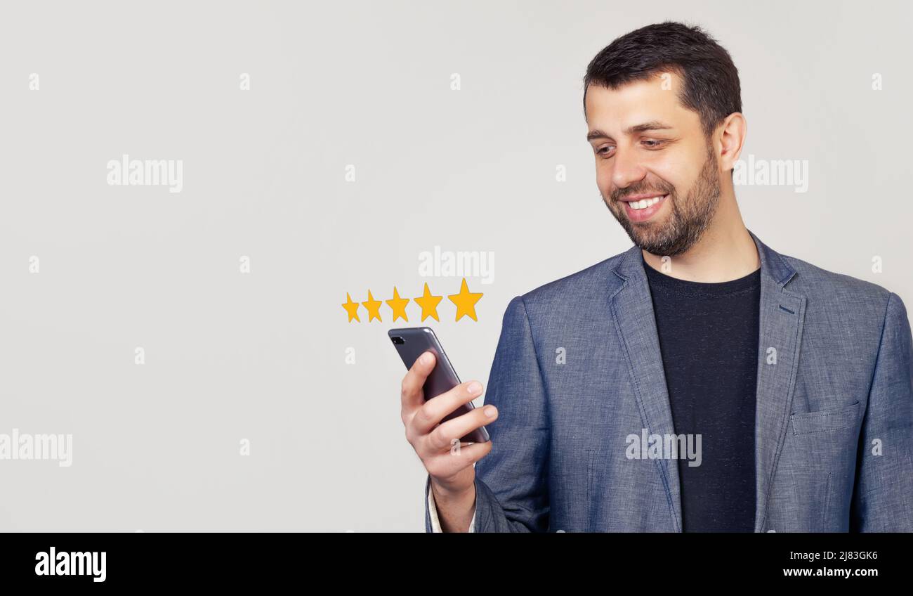 Star rating review hi-res stock photography and images - Alamy