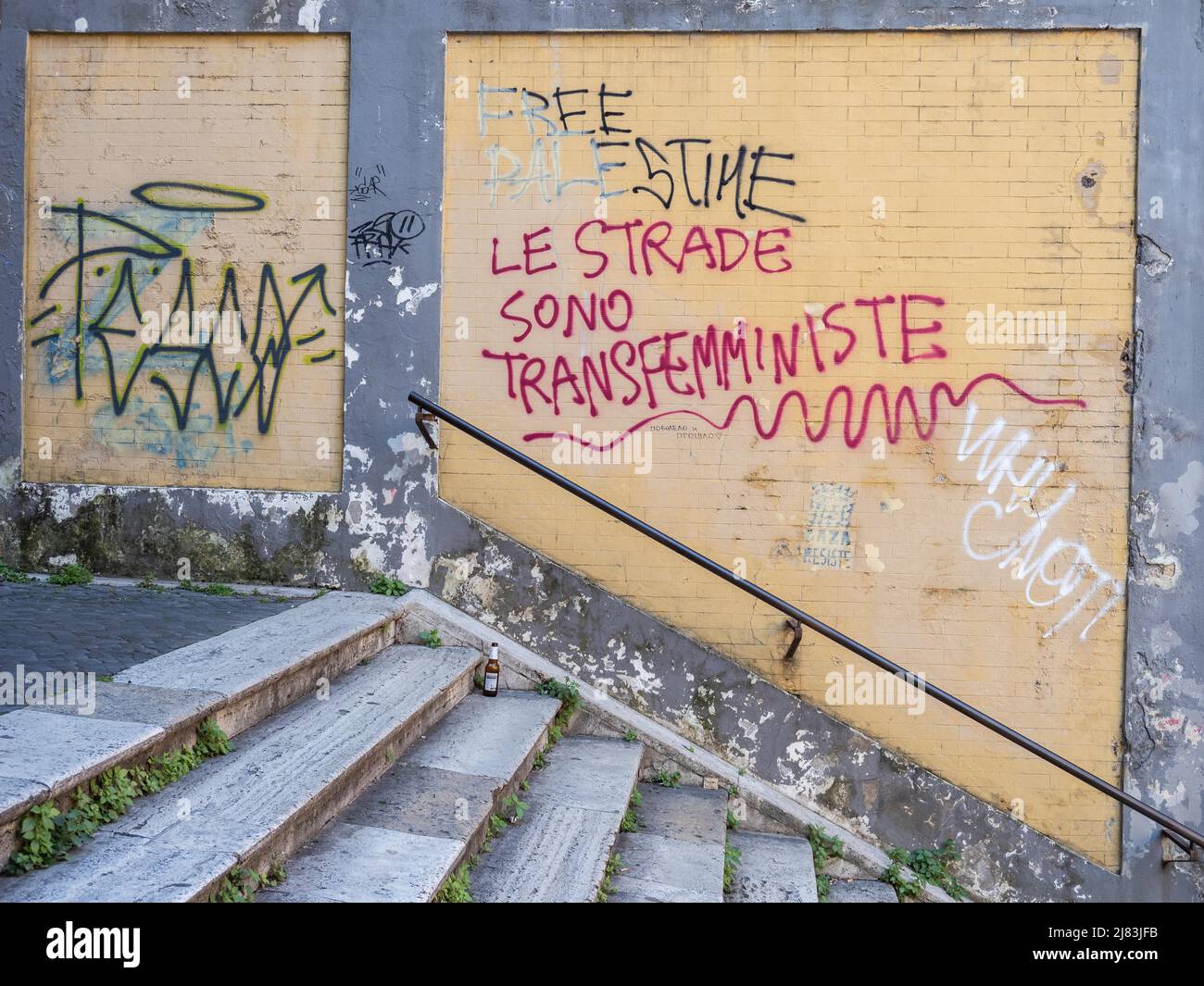 Wall of Fame mural in Pigneto, Rome