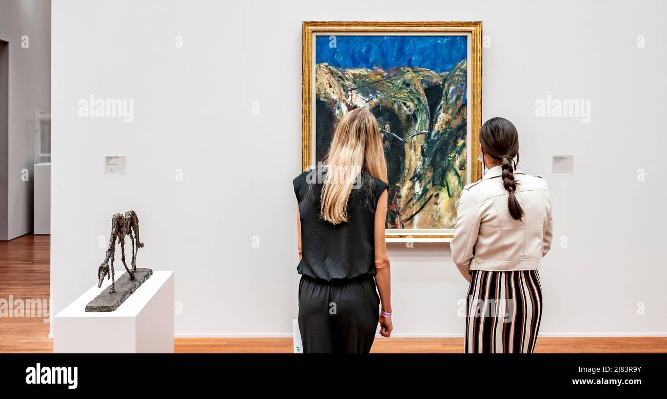 Besucher im Museum, Kunst, Kunsthaus Zuerich, Zuerich, Schweiz Stock Photo