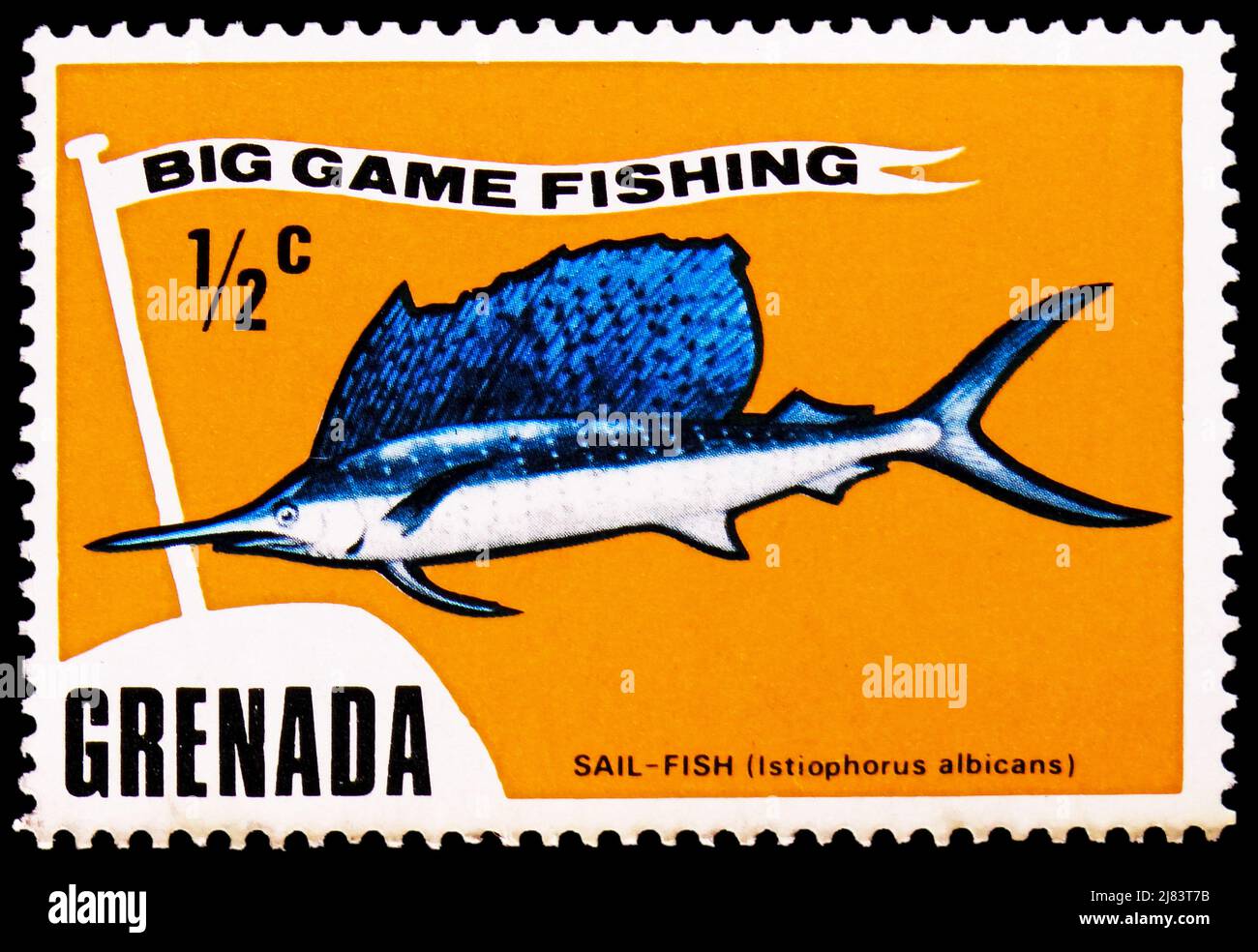 MOSCOW, RUSSIA - APRIL 10, 2022: Postage stamp printed in Grenada shows