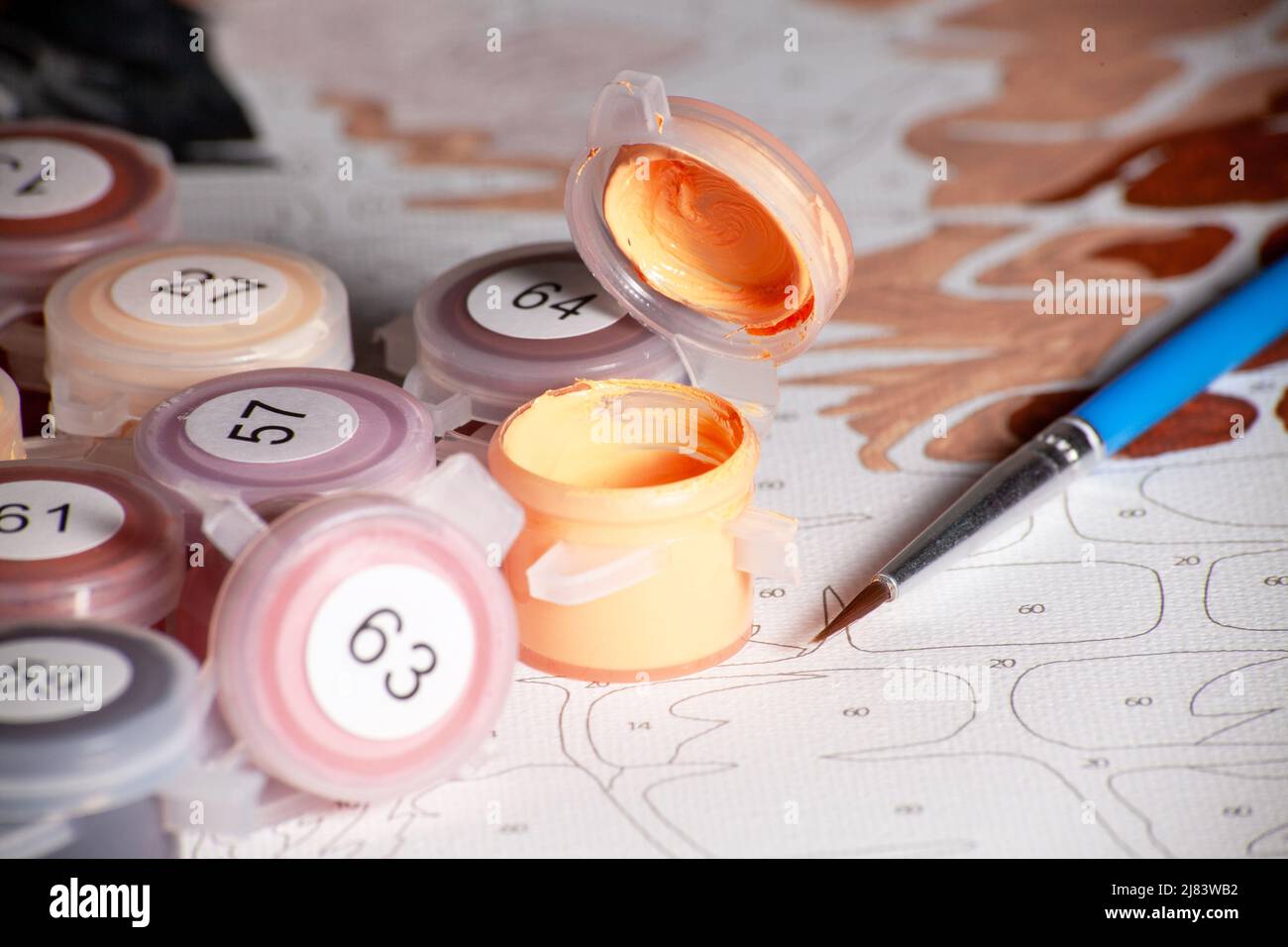 Paint by numbers hi-res stock photography and images - Alamy