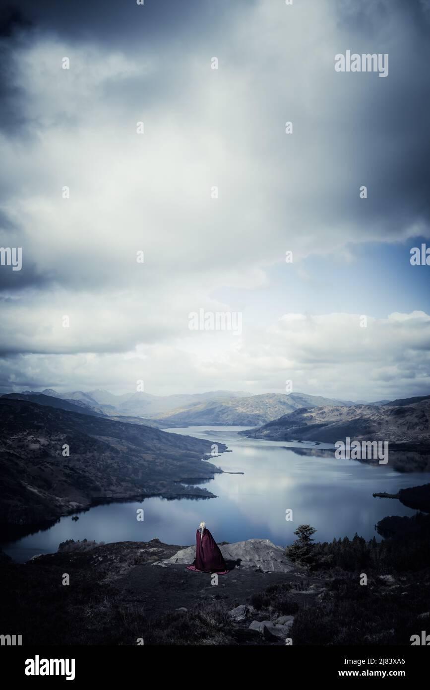 Lady of the mountain Stock Photo Alamy