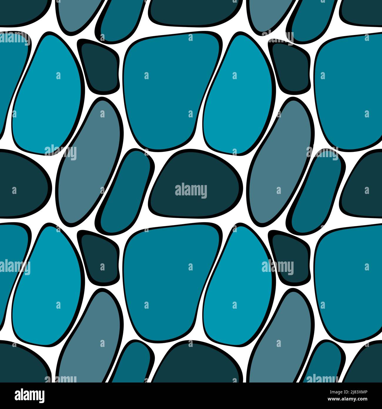 Abstract sea stones seamless pattern for fabrics and packaging and ...