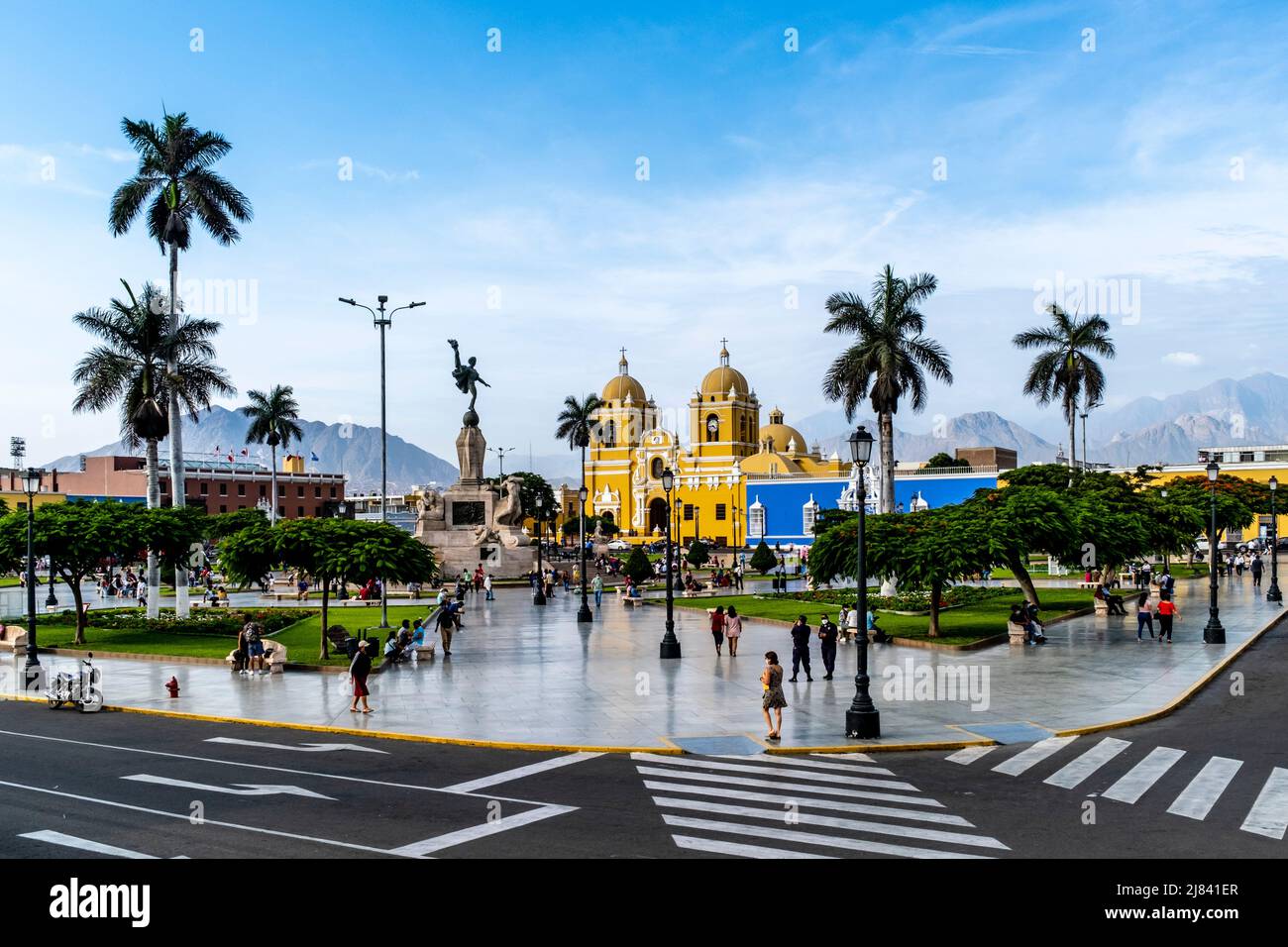 The Plaza De Armas, Trujillo, La Libertad Region, Peru Stock Photo Alamy