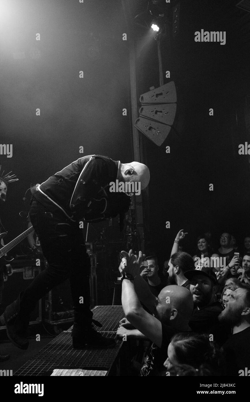 Munich, Germany. 11th May, 2022. Thorsten „Nord“ Scharf (vocals) from Haematom during the Danke fuer die Liebe - Freak Tour 2022 at Backstage, Munich. Sven Beyrich Credit: SPP Sport Press Photo. /Alamy Live News Stock Photo