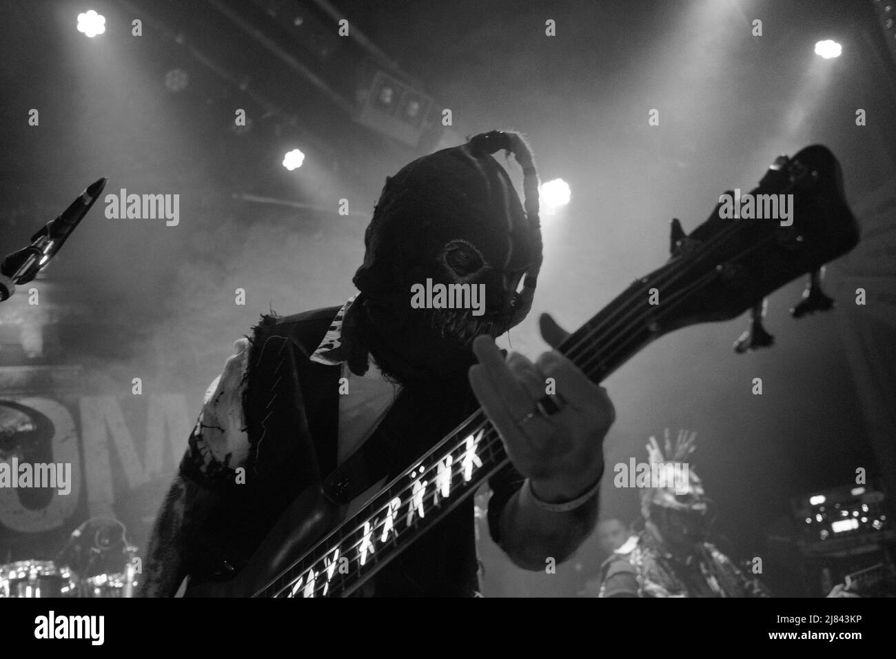 Munich, Germany. 11th May, 2022. Peter „West“ Haag (bass guitar) from Haematom during the Danke fuer die Liebe - Freak Tour 2022 at Backstage, Munich. Sven Beyrich Credit: SPP Sport Press Photo. /Alamy Live News Stock Photo