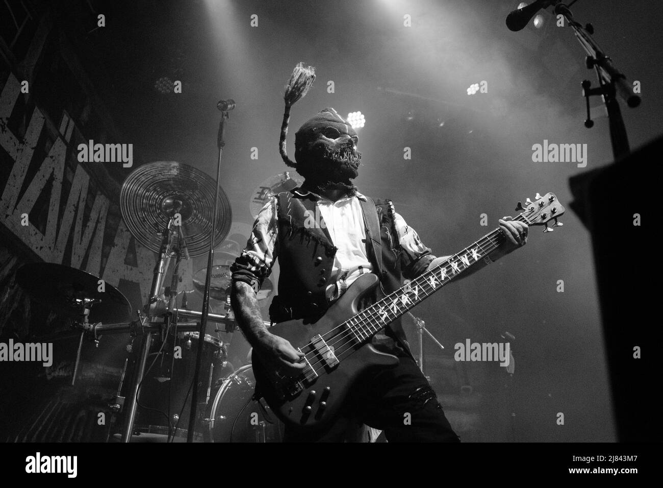 Munich, Germany. 11th May, 2022. Peter „West“ Haag (bass guitar) from Haematom during the Danke fuer die Liebe - Freak Tour 2022 at Backstage, Munich. Sven Beyrich Credit: SPP Sport Press Photo. /Alamy Live News Stock Photo