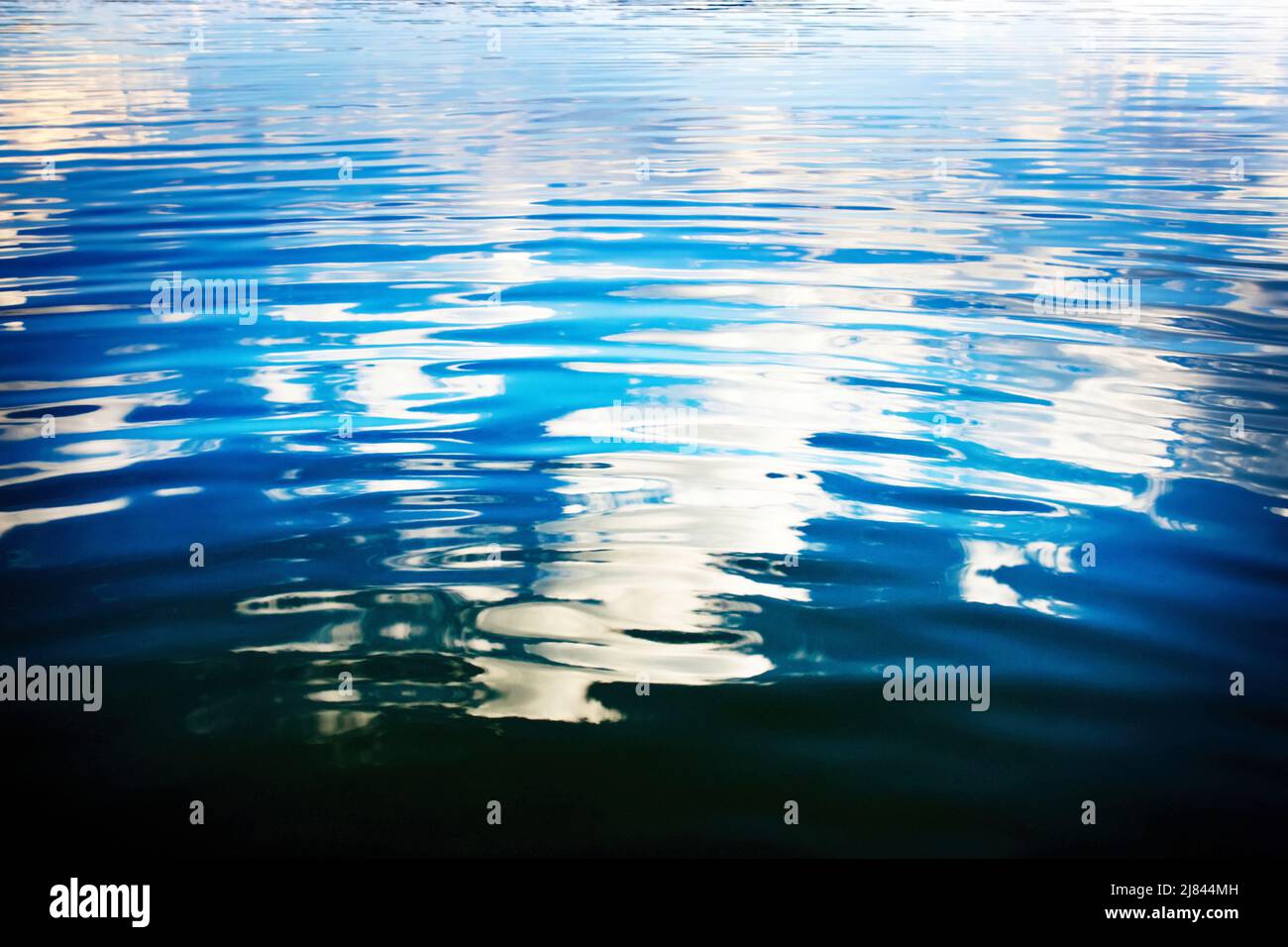 background abstract reflection of a cloud on water surface Stock Photo ...