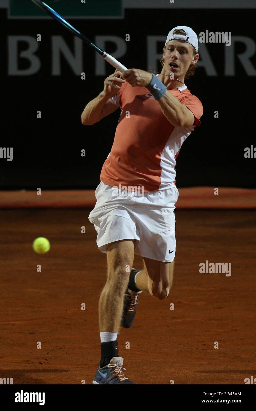 Rome, Italy. 12th May, 2022. ROME, ITALY - 12.05.2022: RAFAEL NADAL (ESP) play game against SHAPOVALOV (CAN)ALIASSIME (CAN) during their single men round match in the Internazionali BNL D'Italia at Foro Italico in Rome, Italy on May 12, 2022. Credit: Independent Photo Agency/Alamy Live News Stock Photo