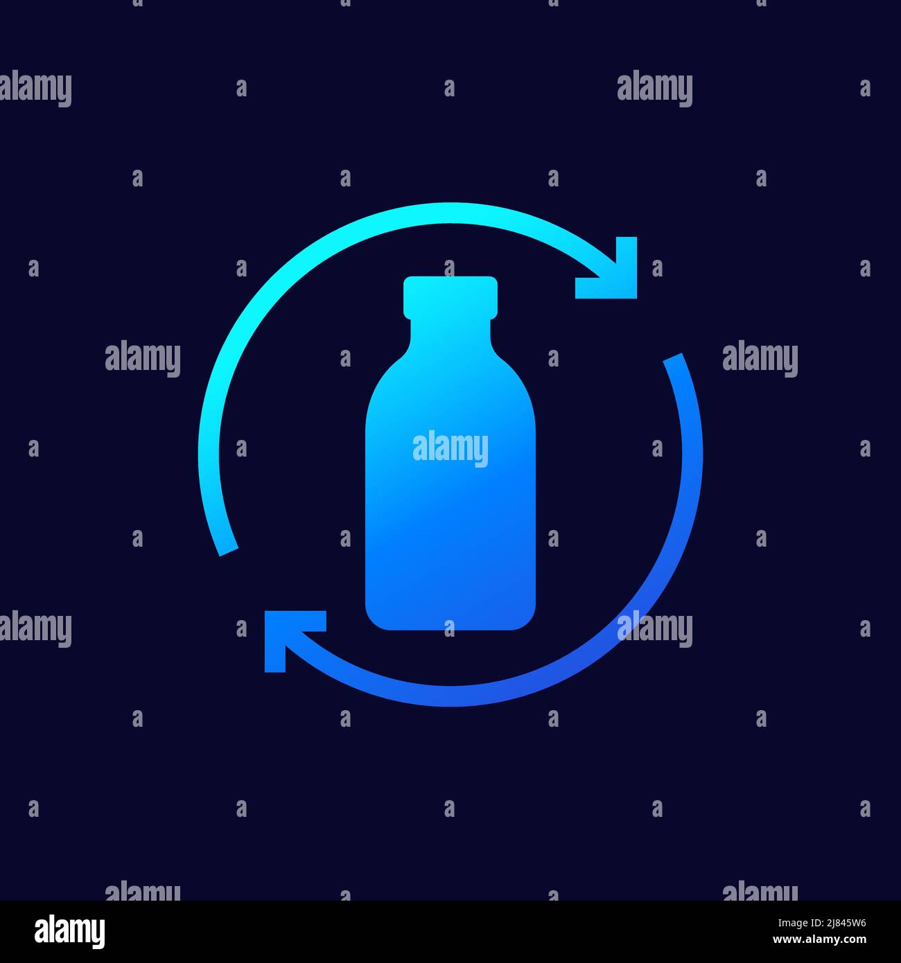 plastic bottle recycling icon, vector Stock Vector Image & Art - Alamy