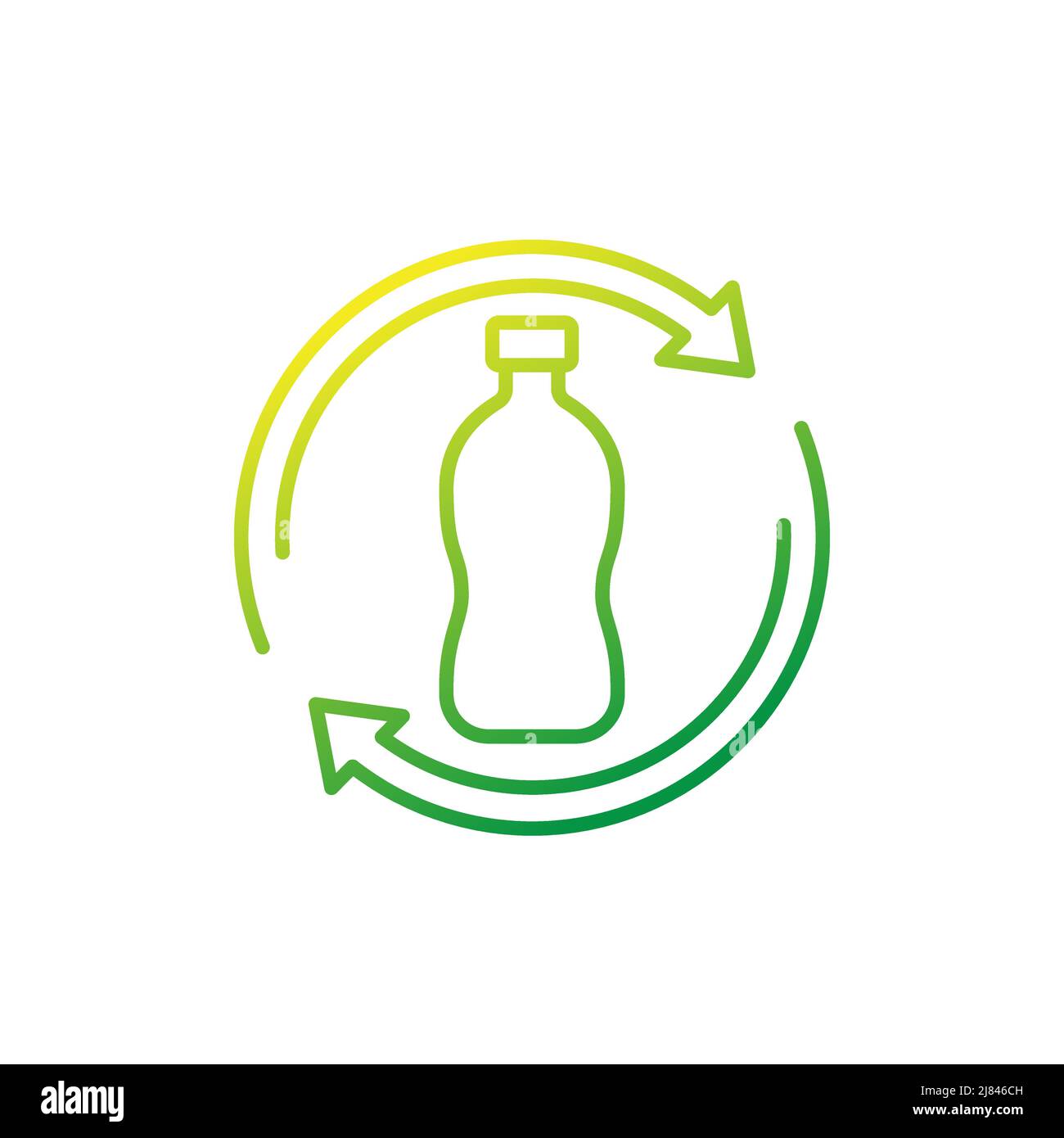 plastic bottle recycling line icon Stock Vector Image & Art - Alamy