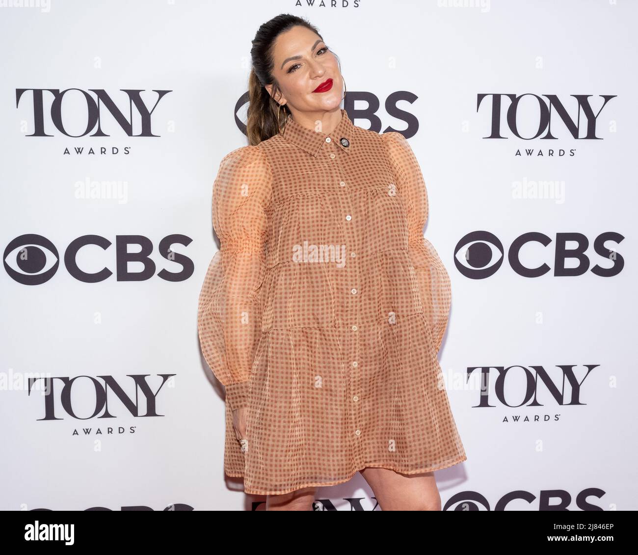 New York, United States. 12th May, 2022. Shoshana Bean arrives at the 75th Annual Tony Awards Meet The Nominees Press Day on May 12, 2022 at the Sofitel New York in New York City. Photo by Gabriele Holtermann/UPI Credit: UPI/Alamy Live News Stock Photo