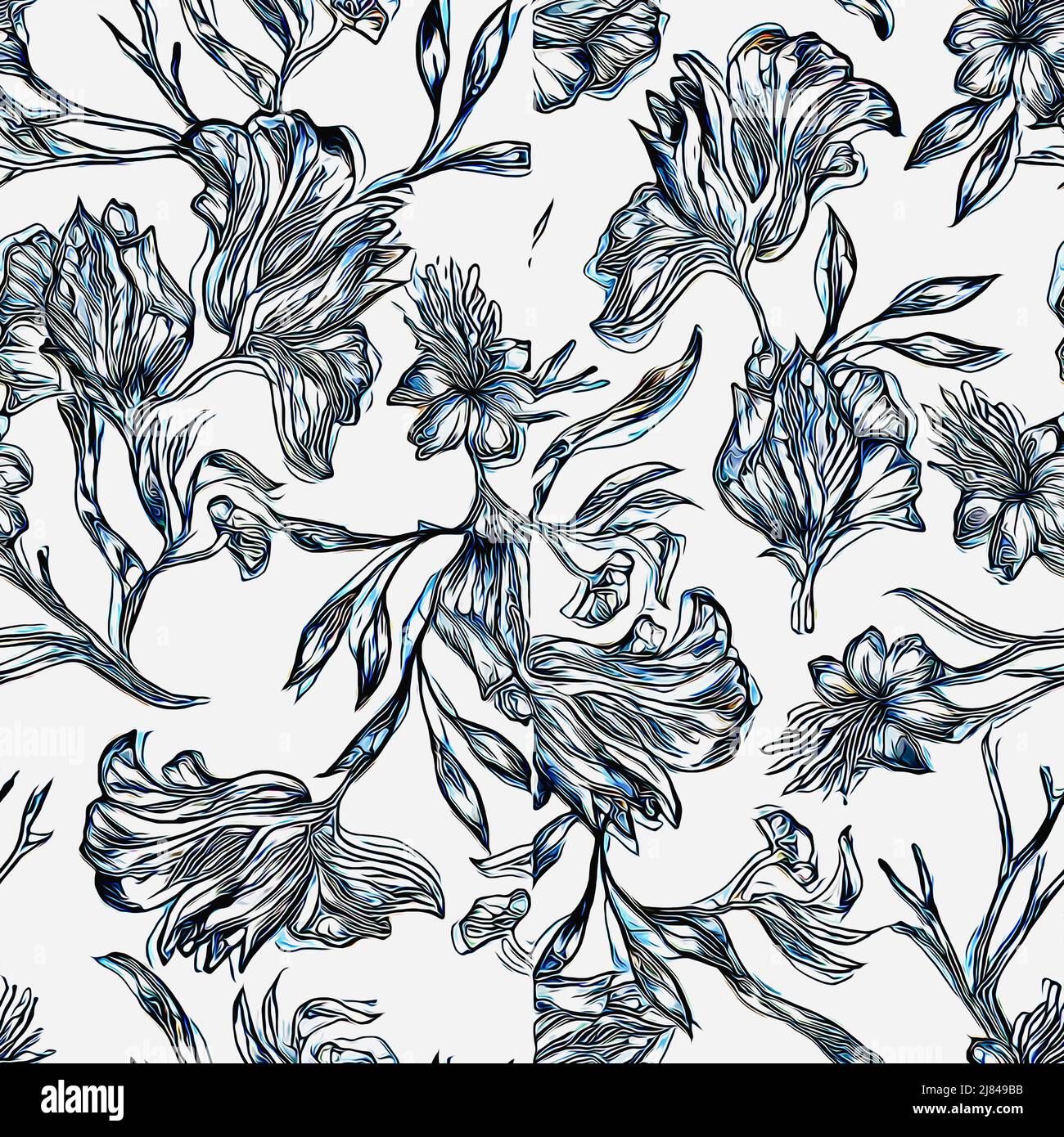 Printed Patterns Textile and wallpaper seamless patterns. A printable digital ...