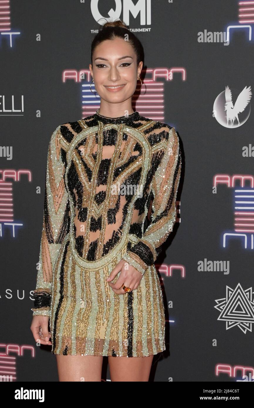 Rome, Italy. 12th May, 2022. Alba Amira Ramadani attends the red carpet ...