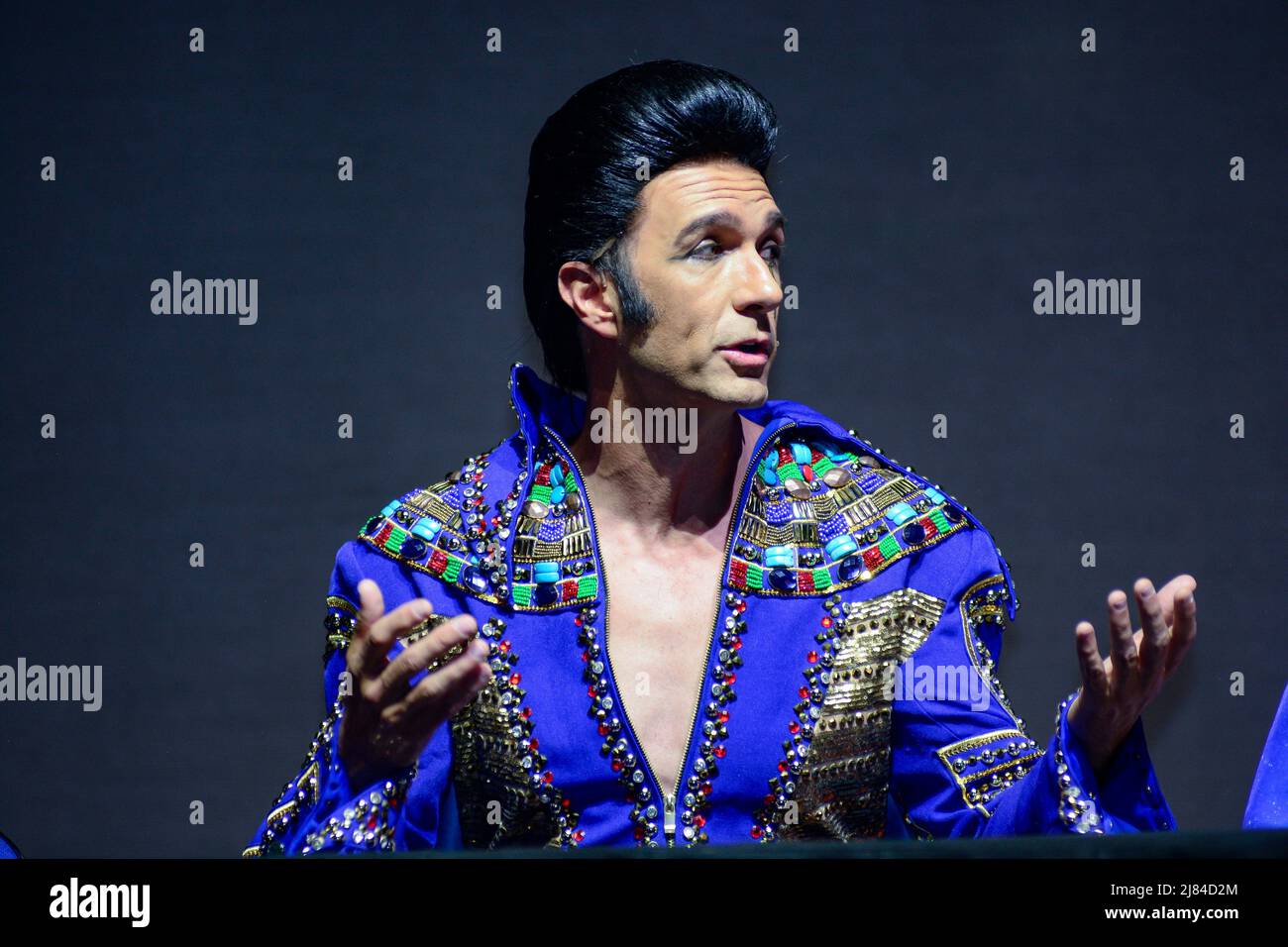 Mexico City, Mexico City, Mexico. 12th May, 2022. Leonardo de Lozanne speaks during ' Jose el SoÃ±ador' Theater Play press conference to promote the new season at Theater 1 Cultural Center. On May 12, 2022 in Mexico City, Mexico. (Credit Image: © Jaime Nogales/eyepix via ZUMA Press Wire) Stock Photo