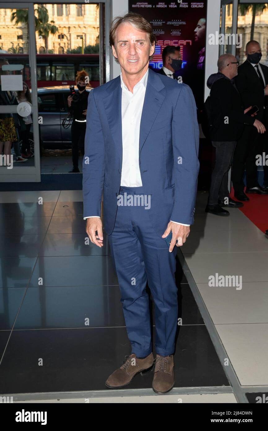 Roberto Mancini attends the red carpet of the premiere of the movie