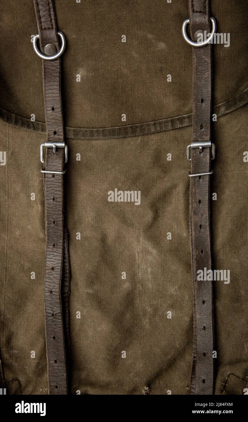 Worn canvas rucksack hi-res stock photography and images - Alamy