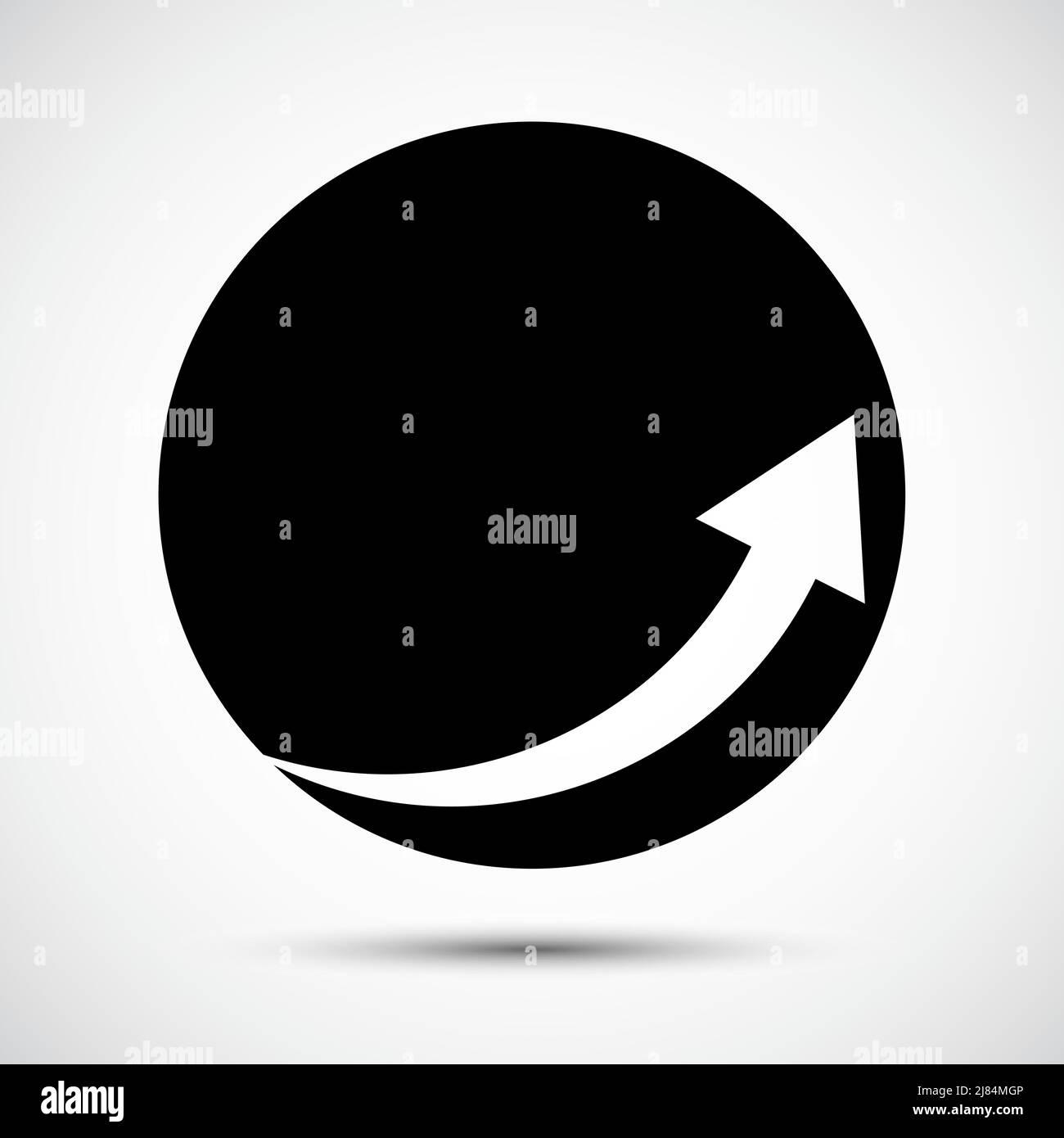 black arrow icon Symbol on White Background Stock Vector Image & Art ...