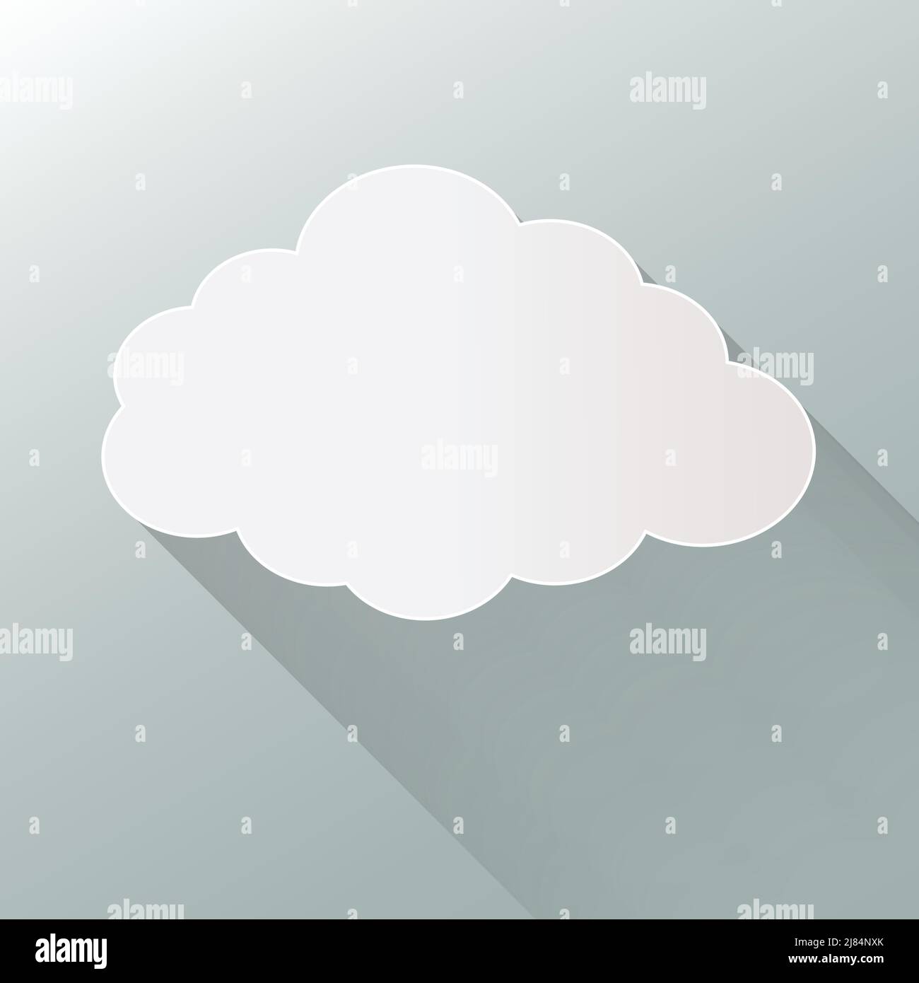 cloud icon isolated on background. Cloud flat illustration vector. eps10 format. Stock Vector