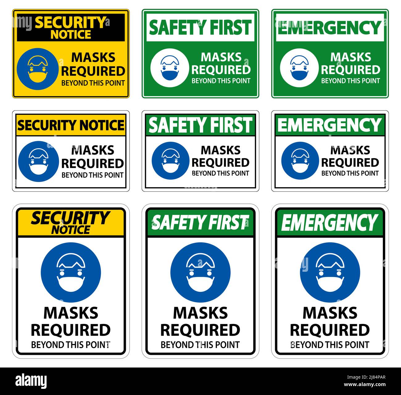 Symbol Masks Required Beyond This Point Sign Stock Vector Image & Art ...