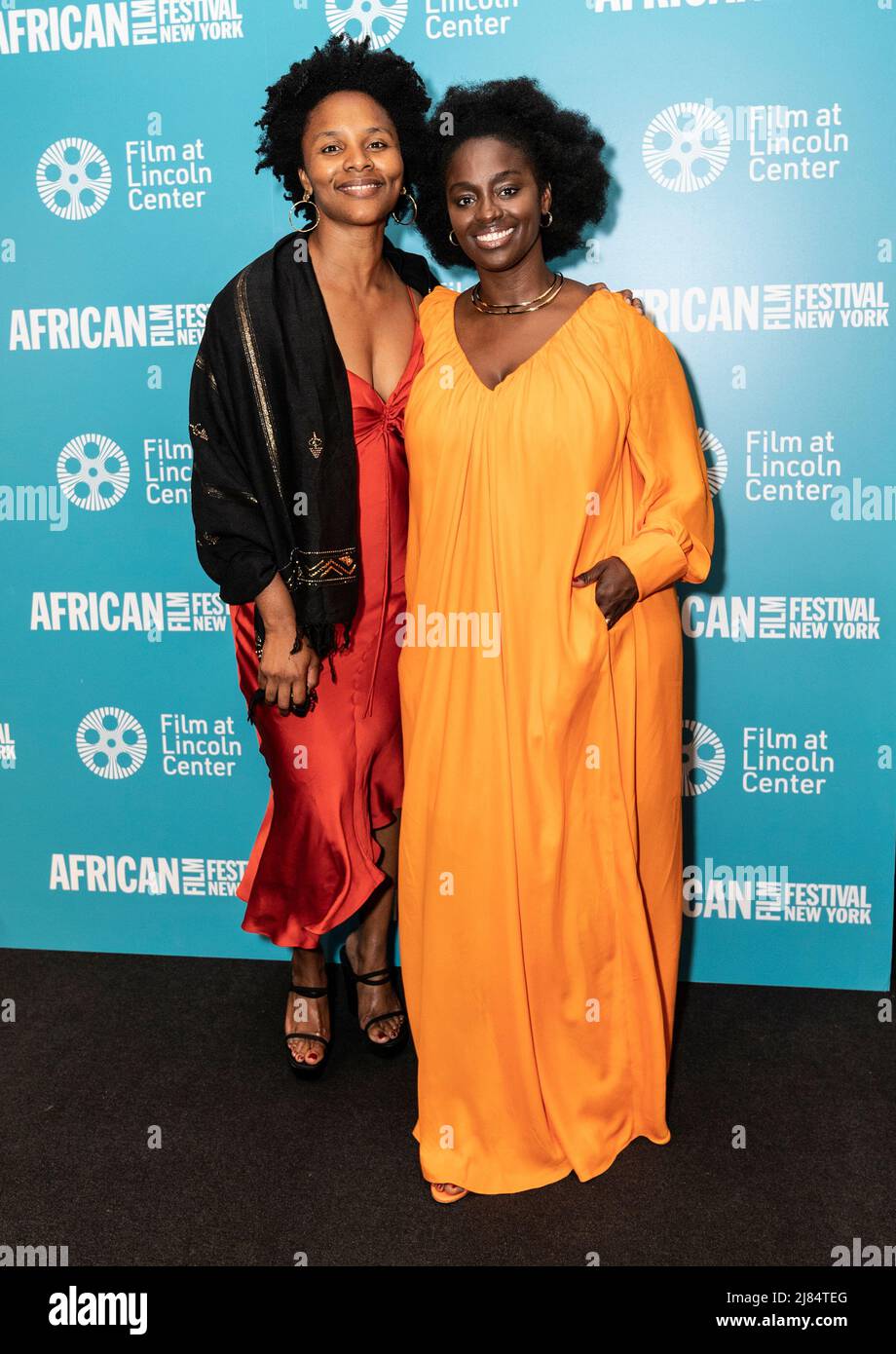 New York, USA. 12th May, 2022. Gessica Geneus and Aissa Maiga attend New York African Film Festival opening night at Walter Reade Theater in New York on May 12, 2022. (Photo by Lev Radin/Sipa USA) Credit: Sipa USA/Alamy Live News Stock Photo