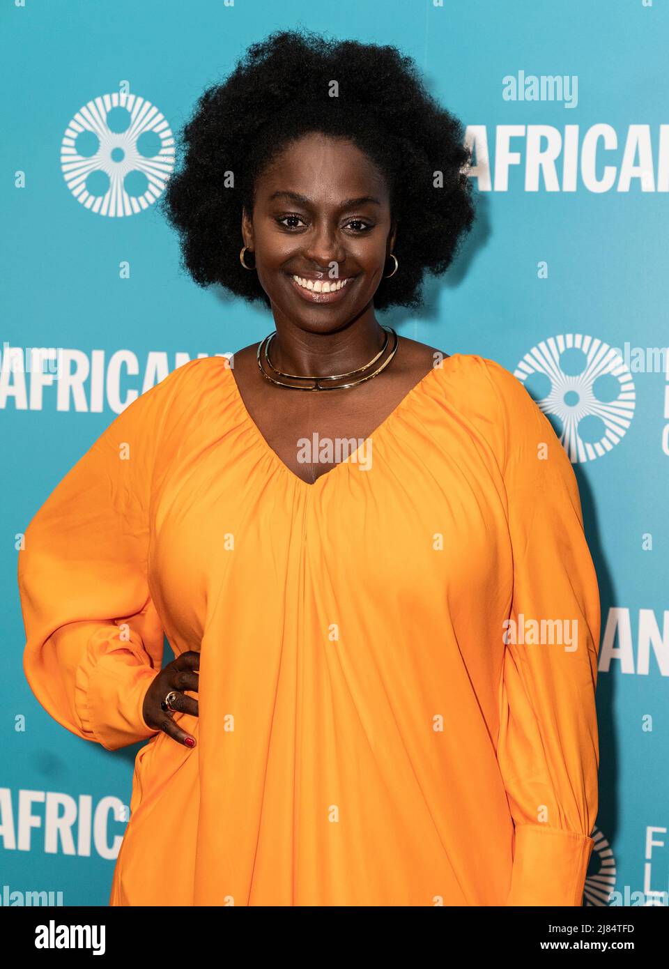Aissa Maiga attends New York African Film Festival opening night at Walter Reade Theater in New York on May 12, 2022. (Photo by Lev Radin/Sipa USA) Stock Photo