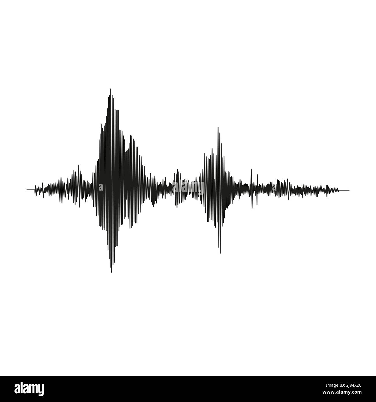 Seismograph measurement or lie detector graph. Seismic measurements with data record. Vector illustration isolated in white background Stock Vector